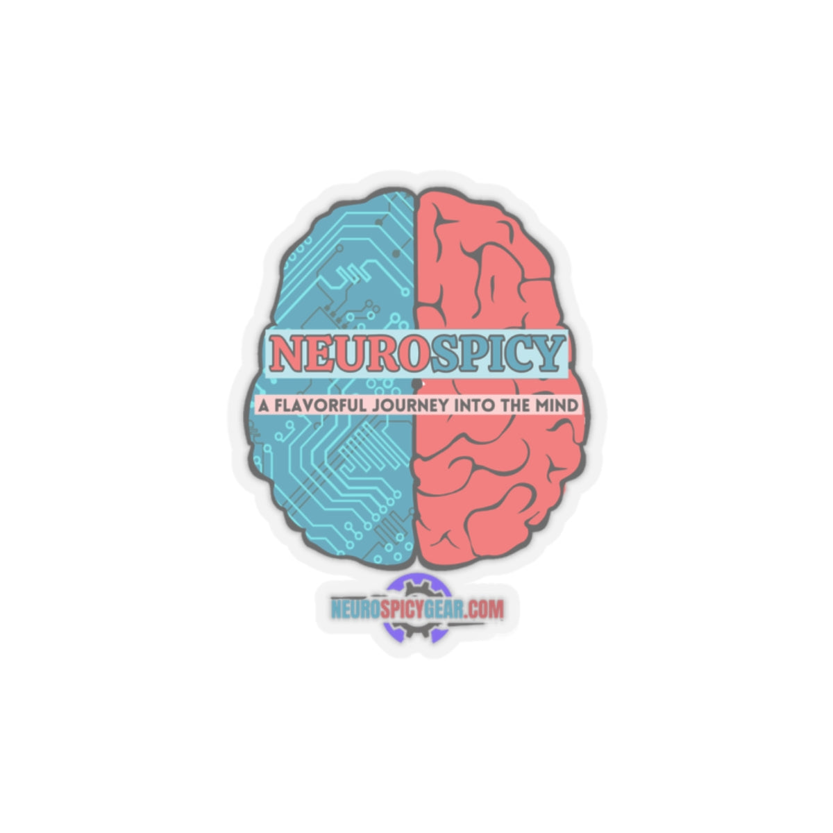 NeuroSpicy Brain - 3" Stickers